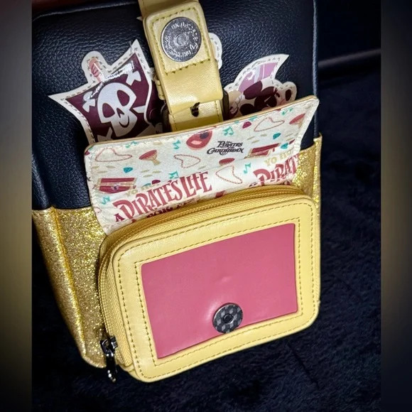 Disney Parks Pirates of the Caribbean Mickey Crossbody Convertible into Backpack Disney Parks Pirates of the Caribbean Mickey Convertible  main image 2